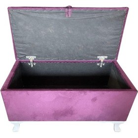 Resim Sandıklı Puf(Bench)-Ayakucu Pufu-80cm-Kadife Kumaş-Tek Parça 