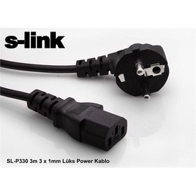 Resim S-Link Sl-P330 3M 3 X 1Mm Lüks Power Kablo 