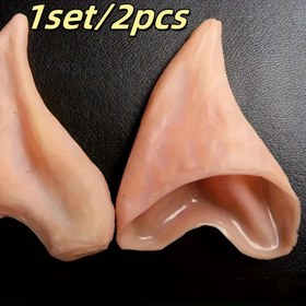 Resim 2 Adet Gerçekçi Elfler Kulak Kostüm Aksesuarları - Plastik Elfler Kulak Genişleticiler için Cadılar Bayramı, Rol Oyunu ve Temalı Partiler, Güç Gerekmez, Hafif & Dayanıklı, 5.99x5.0 cm, Fantezi Rol Oynama Ekipmanı | Mitolojik Karakter Kulakları | Pürüzsüz Dokulu Yüzey, Cadılar Bayramı Süslemeleri 