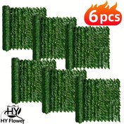 Resim 6 Adet Yapay Sarmaşık Çit Dekoru - 3.0 Metre * 50.04 cm Gerçekçi Yaprak Tasarımı, Yüksek Kaliteli Bitki | UV Dayanıklı Genişletilebilir Mahremiyet Çiti, Kolay Kurulum | Balkon, Bahçe, Teras veya Arka Bahçe için Uygun | Doğal Estetik 