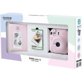 Resim Fujifilm Instax Mini 12 Pembe Fotoğraf Makinesi 10'lu Film ve Pvc Albüm Bundle Box 