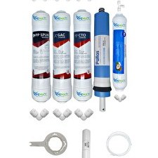 Resim Pemax Water Solutions Kapalı Kasa Su Arıtma Cihazlarına Ecomax 5'li Pallas Mebran Mineralli Tatlandırıcı 