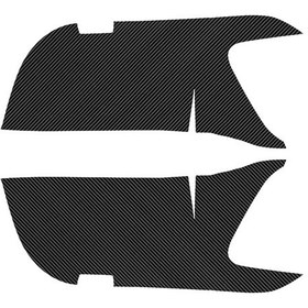 Resim Synodicmonth Toyota Alphard 40 Serisi Yumuşak Karbon Fiber Araba Ön Kapı Tekme Önleyici Panel Kapağı Dekorasyon Çıkartması Araba Aksesuarları 