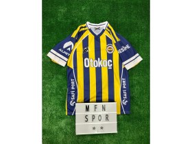 Resim Matteo Guen.d.o.u.z.i. 6 Numara Fe.ner.bahçe Sarı Lacivert Kısa Kol Iç Saha Çubuklu Forma 