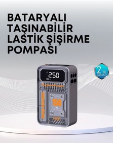 Resim Bfs 150 Psı Kablosuz Dijital Ekranlı Taşınabilir Araç Lastik Pompası 