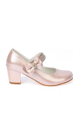 Resim Kiko Kids Cameli Vakko Günlük Kız Çocuk 4 Cm Topuklu Abiye Ayakkabı 