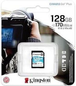 Resim Fototek Kingston 128GB Canvas Go Plus + 170MB/S Sd Hafıza Kartı Garantili Foto Kamera 170MBS Memory Card 