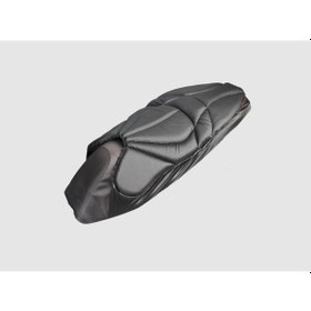 Resim Forte Gt 500256 Universal Motosiklet Hava Destekli Kalın Deri Konfor Sele Minderi Pedi Siyah 