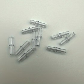 Resim 10'lu PVC Oksijen Pompası Bağlayıcıları, 4mm Tüp için Balık Tankı Hava Hattı Tüp Birleştirici, Uzatılmış Düz Şeffaf Akvaryum Aksesuarları 
