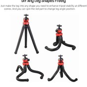 Resim Singree "ldx-668 Esnek Ahtapot Tripod: 360 Dönebilir, 1.2kg Taşıma Kapasiteli, Akıllı Telefon & Aksiyon Kamerası İçin" 