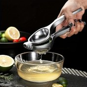 Resim Paslanmaz Çelik Manuel Narenciye Sıkacağı - Taze Suyu İçin Dayanıklı Limon & Portakal Sıkacağı, Ergonomik Saplı Kolay Kullanımlı Mutfak Aracı, Dış Mekan Etkinlikleri & Partiler İçin Mükemmel, Dış Mekan Pişirme Aksesuarı | Şık Metalik Bitiş | Dayanıklı Yapı, Limon Suyu Sıkacağı 