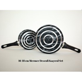 Resim Bonera Montella Vi Vo 2'li Cezve Seti 16-18 Cm 