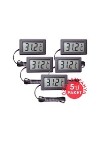 Resim Dc-1 Mini Kablolu Termometre 5’li Paket 