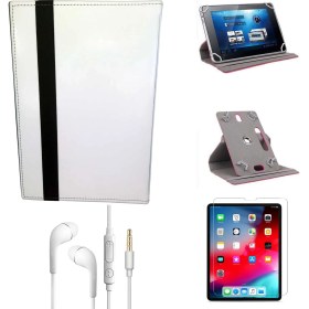 Resim Wontis Hp Elitepad 1000 G2 10.1 Inç Ekran Koruyucu Nano Film+Üniversal Tablet Kılıfı+Kulaklık Seti 