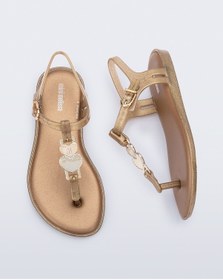 Resim Mini Melissa Kız Çocuk Simli Sandalet Altın 