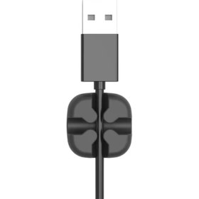 Resim Orıco Masaüstü Silikon Kablo Klipsi Düzenleyici Organizer Siyah 