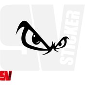 Resim ARONA Araba Göz Sticker İlgi Çekici Çıkartma Araba Sticker Etiket Modeli Araba Motor Sticker 