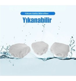 Resim Supervac Kiwi Ksc 4210 Çok Fonksiyonlu Buharlı Temizleyici ile Uyumlu Cam Bezi 3'lü 