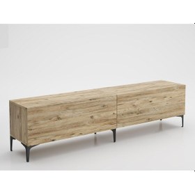 Resim Wood'N Love Vega Premium 200 Cm Geniş Dolaplı Metal Ayaklı Tv Üni (533004083) 