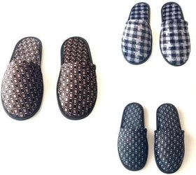 Resim Majhi 3'lü Erkek Kışlık Terlik Ev Terliği Çeyiz Bohça Seti Misafir Terliği 