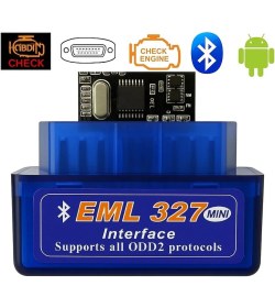 Resim EML327 ODB2 Ekonomik Süper Mini Bluetoothlu V2.1 Arıza Tespit Cihazı Android (Ios/iph0ne Uymaz) 