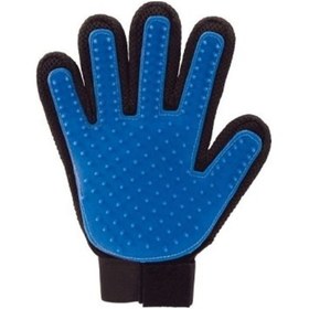 Resim Kedi Köpek Tüy Toplama Eldiveni Mavi 