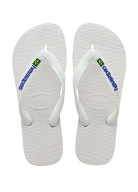 Resim Brasil Logo Beyaz Erkek Plaj Terliği 