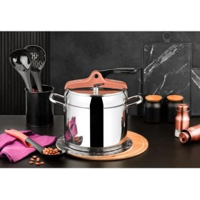 Resim Evimsaray Düdüklü Tencere Zümrüt Bakır 4lt 