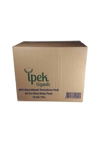 Resim İpek Organik Bebek Temizleme Pamuğu 60 x 16 Paket 