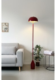 Resim Toms Bordo Lambader Modern Dekoratif Metal Tasarım Şık Yerde... Bordo 