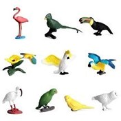 Resim 6'li Mini Kuş Hayvan Seti 