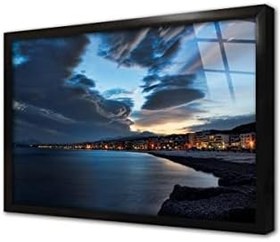 Resim Gece Çerçeveli Cam Tablo 20x30 cm CA27254 