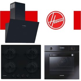 Resim Hoover Siyah Cam Ankastre (HDG6C1GBTK - HOT3051BI/E -HVW6MBB) 