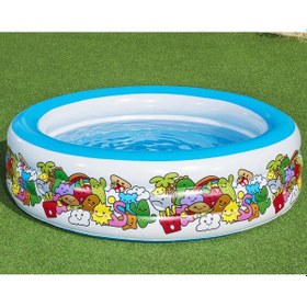 Resim Bestway Şişme Jumbo Desenli Havuz 51122 Çok Renkli 