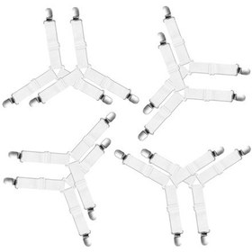 Resim Yatak Çarşafı Sedye Sabit 8 Parça, Elastik Yatak Sedye Fi Beyaz 