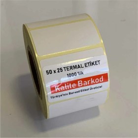 Resim Kalite Barkod 50X25 Termal Barkod Etiket 10 Rulo 