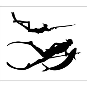 Resim TSC Zıpkıncı Dalgıç Balık Avcısı Sticker 