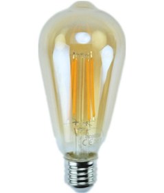 Resim Ecolite 7,5W 220-240V 750Lm 2200K E27 St64 Gold Cam Dimli Led Fla 