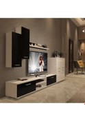 Resim Decoraktiv Eko 6 Mdf Dvd Tv Ünitesi Tv Sehpası Beyaz - Siyah 