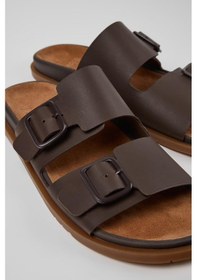 Resim Camper Lluc Sandal Erkek Kahverengi Deri Sandalet-14027 