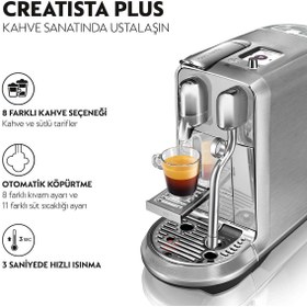 Resim Nespresso J520 Creatista Plus Süt Çözümlü Espresso Kahve Makinesi 