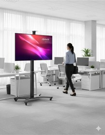 Resim Cletech Tekerlekli Lcd Tv / Monitor Standı Sehpası 32" - 65" 