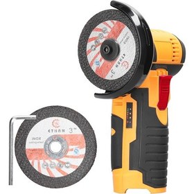 Resim Symbee 12v 19500 Rpm Şarjlı Mini Taşlama Makinesi - Kesme, Parlatma Ve Zımparalama İçin Çok Fonksiyonlu El Aleti 