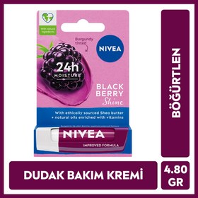 Resim Nivea Böğürtlen Dudak Bakım Kremi 4,8 gr 