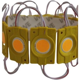 Resim 12 Volt 2.4 Watt Tekli Su Geçirmez Modül Led Sarı (Amber) (10 Adet) 