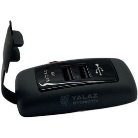 Resim Sanel 12V-24V Telefon Şarj Cihazı 4.2 A Usb Giriş Gri Gövde Ma N11.1202 