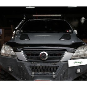 Resim EUROCAP Kia Sorento Ön Kaput Koruma Rüzgarlığı 3mm Akrilik (abs) Parlak Siyah Deflektör 2002-2006 