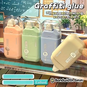 Resim 4 adet Rulo Dövme Bandı Çift Taraflı Yapıştırıcı 6mm x 5m, Morandi Renk Stili Scrapbooking, Kollaj ve Fotoğraf Albümleri İçin Uygun, Günlük Tutum, El Sanatları, Ofis, Okula Dönüş Hazırlığı İçin Uygun, Yapışmaz Çok Amaçlı Yapıştırıcı, Hassas Uçlu Taşınabilir Plastik Şişe, Pürüzsüz Uygulama, Malzemeler Yapmak İçin Uygun, Ofis Çalışanları İçin Uygun 