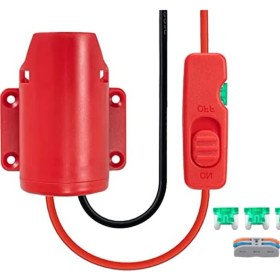 Resim Stellar 12V M12 Pil Adaptörü Için Power Wheel Adaptörü Anahtar Sigorta ve Kablo Terminalleri ile Pil Dönüştürücü Kiti (Yurt Dışından) 