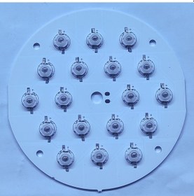 Resim Tek Renk Yuvarlak 18 Li Power Led 108 Mm Led Bar Pcb 
